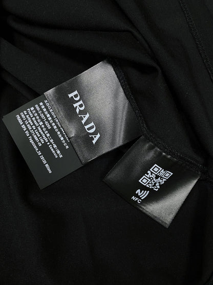 TJ셀러/프라다 남성 스판 면 자수 긴팔 티셔츠