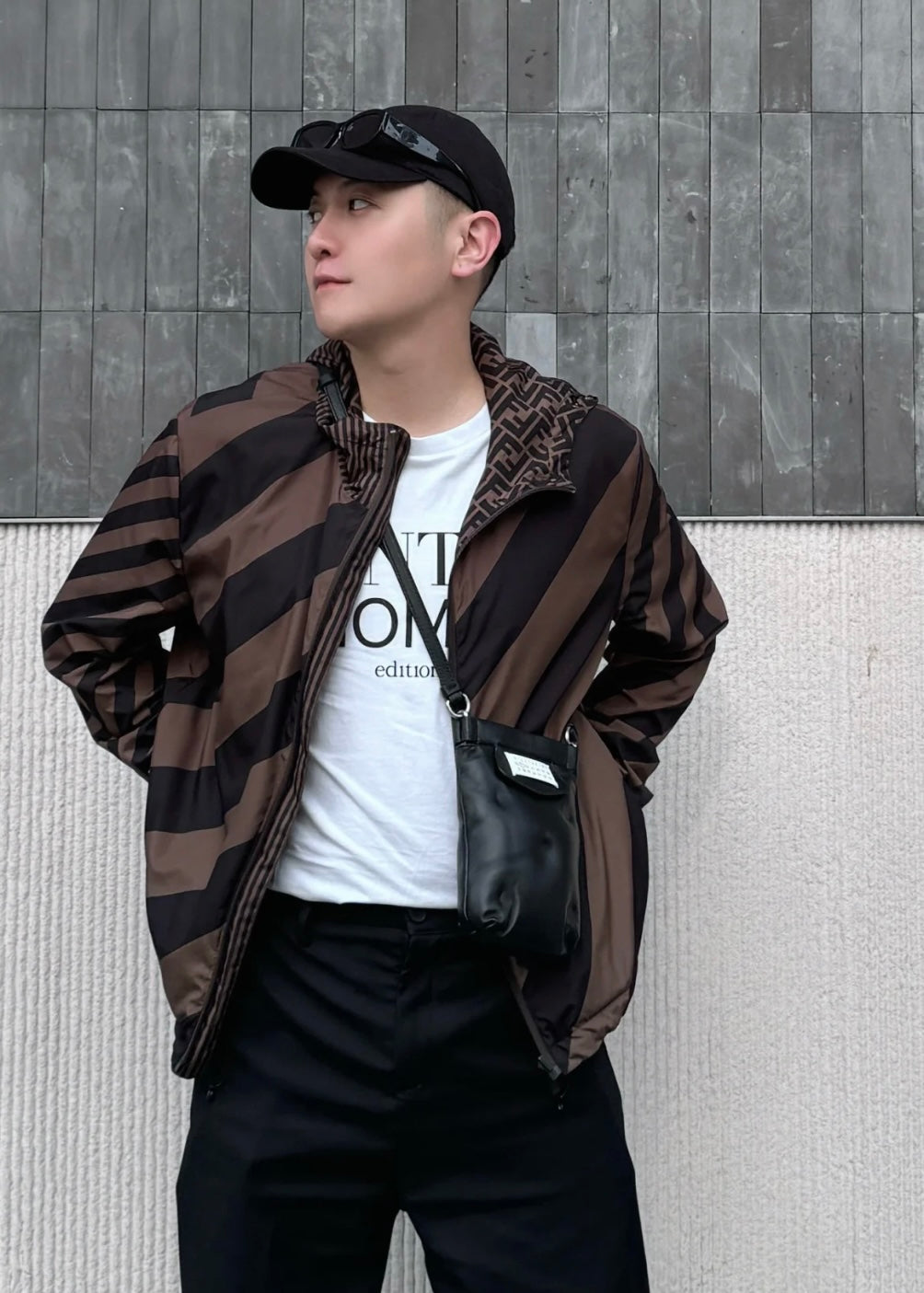 TJ셀러/펜디 남성 나일론 양면 자켓