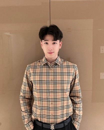 TJ셀러/버버리 남성 체크무늬 셔츠