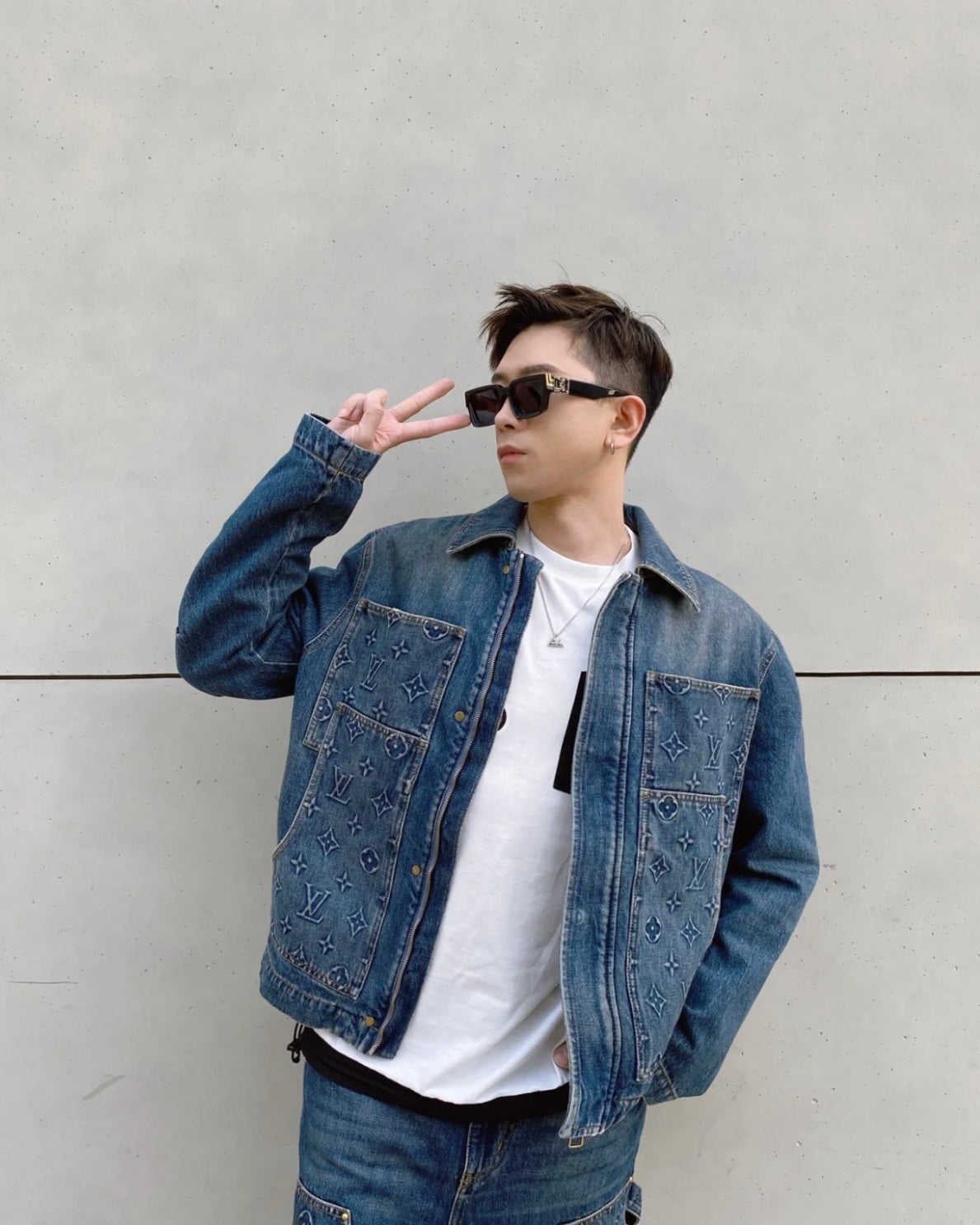 TJ셀러/루이비통 남성 데님 자켓