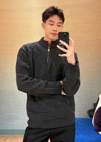 TJ셀러/루이비통 남성 반지퍼 니트