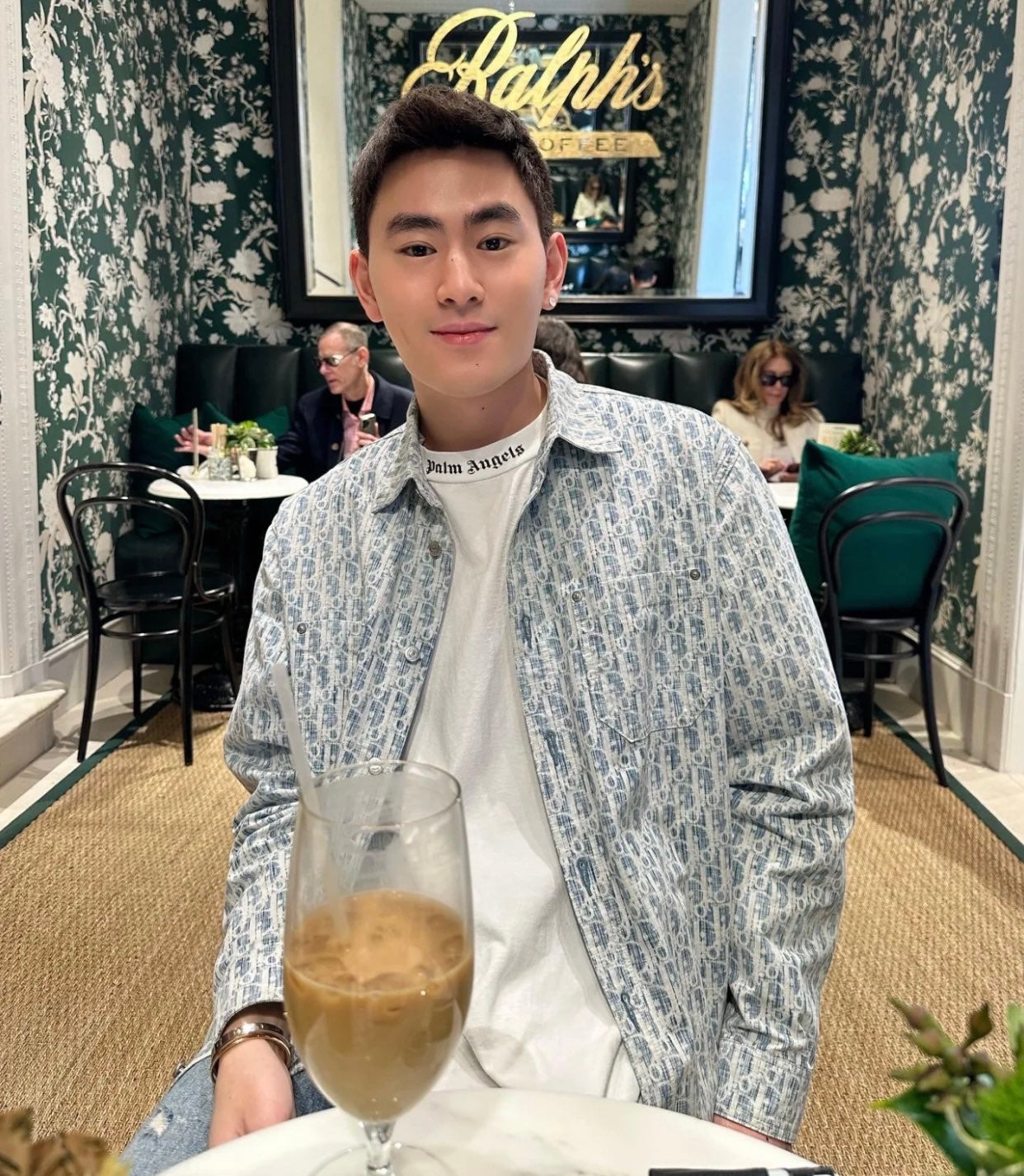 TJ셀러/디올 남성 데님 셔츠 코트