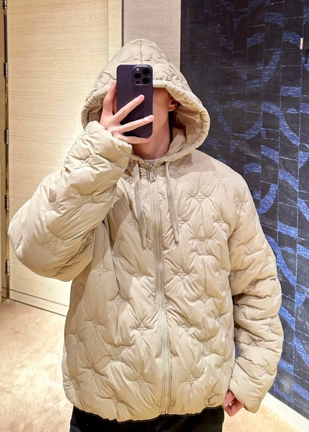 TJ셀러/루이비통 남성 후드 면 자켓