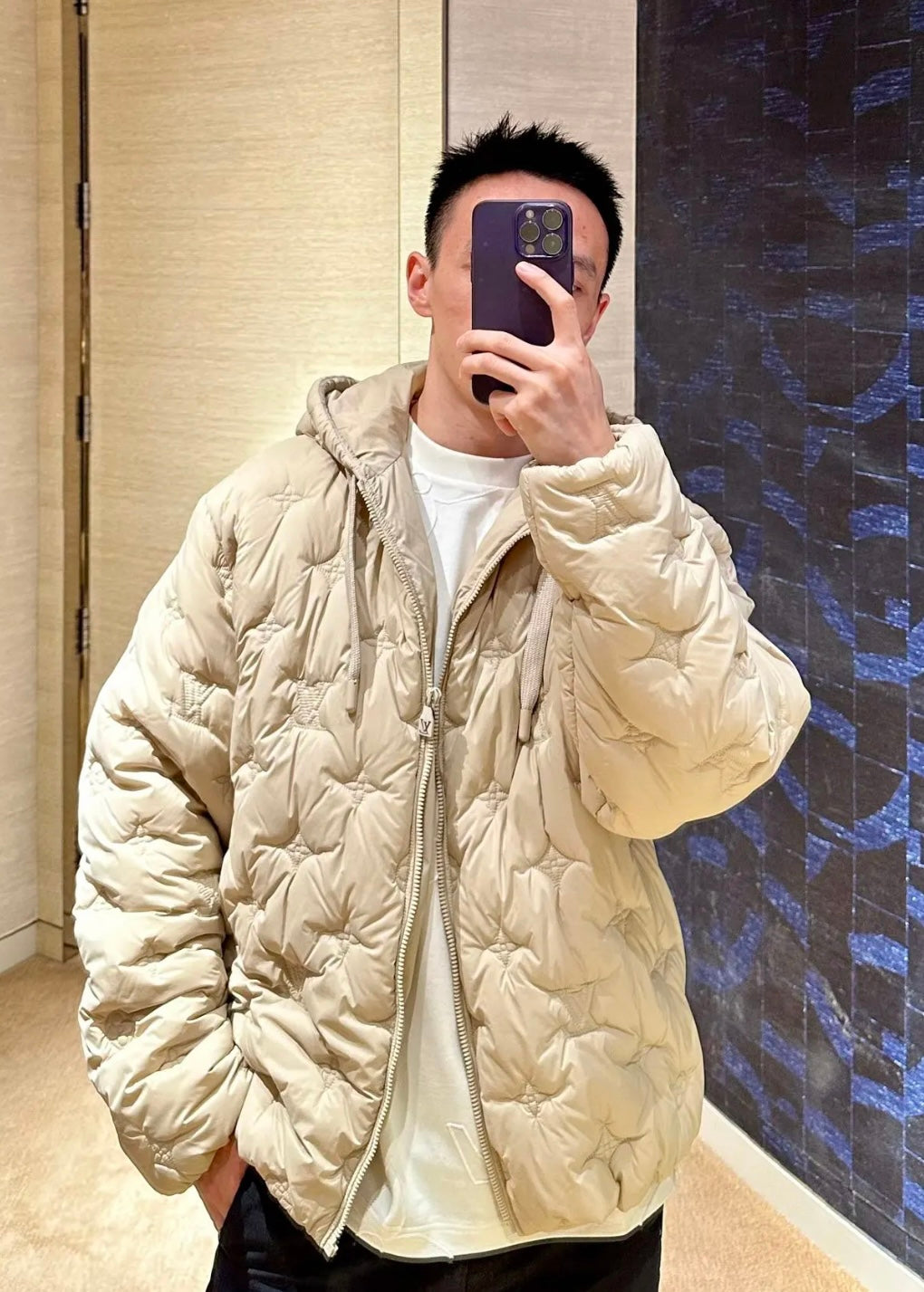 TJ셀러/루이비통 남성 후드 면 자켓
