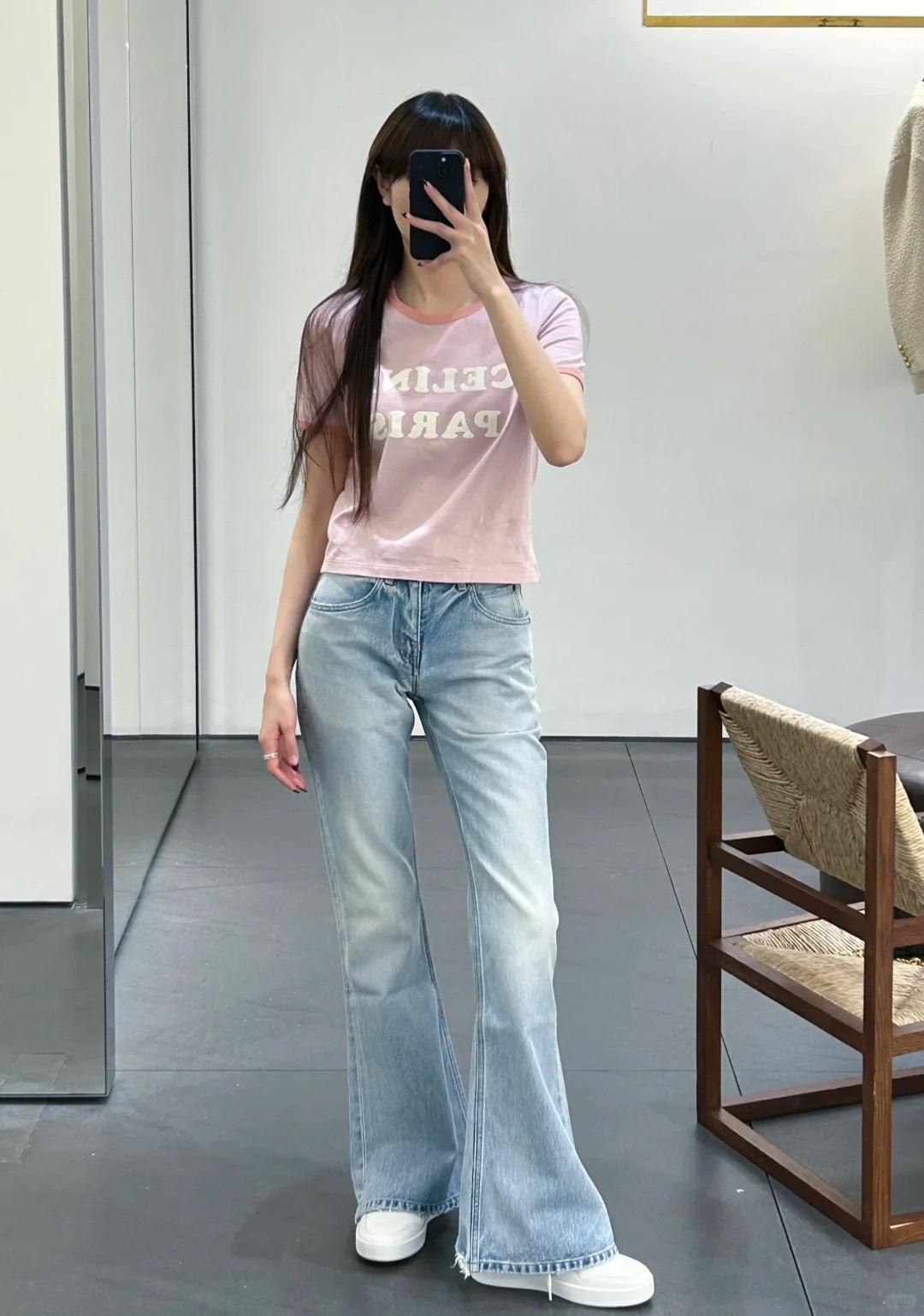체인2호/셀린느 여성 알파벳 반팔 티셔츠