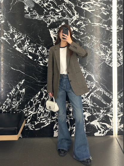 체인2호/셀린느 여성 자수 반팔 티셔츠
