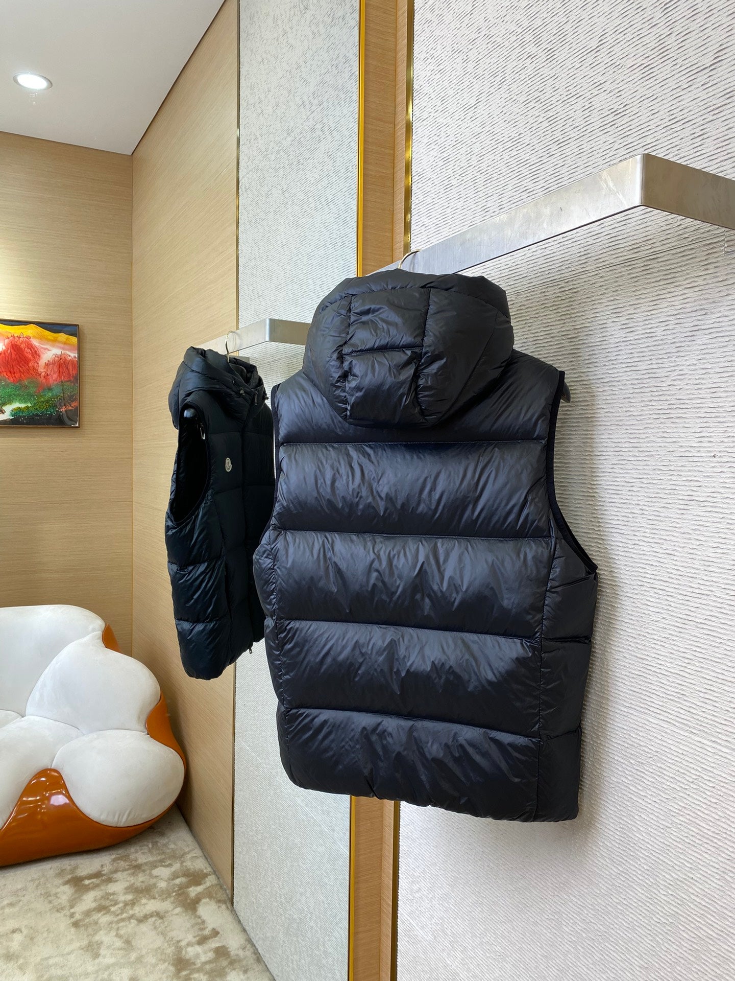 체인2호/몽*레어 여성 후드 패딩 조끼