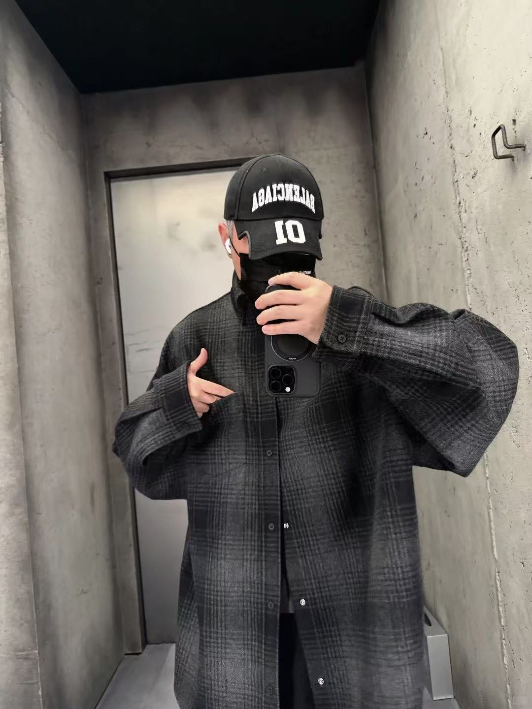체인2호/발렌시아가 남성 무늬 긴팔 셔츠
