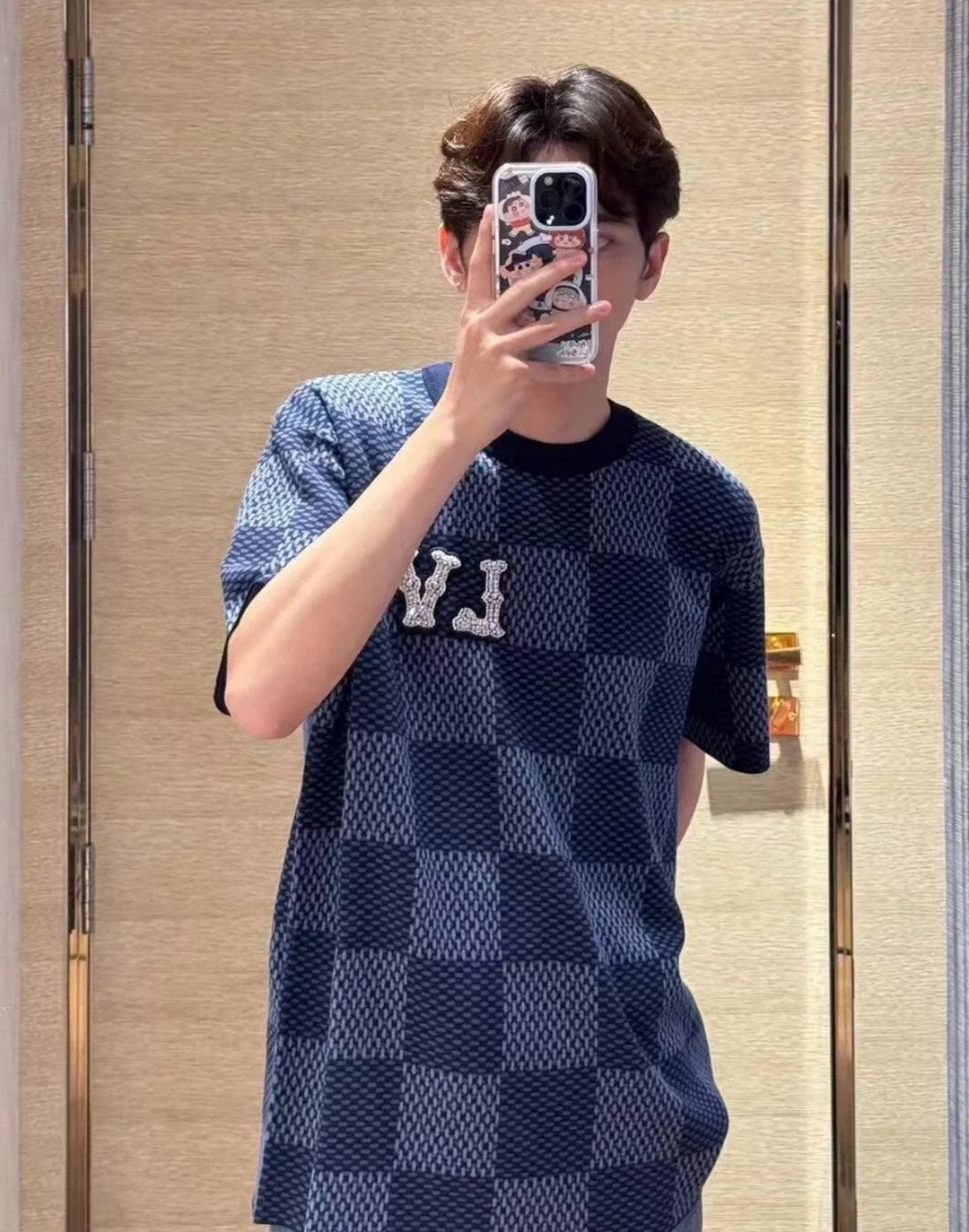 체인2호/루이비통 남성 니트 반팔