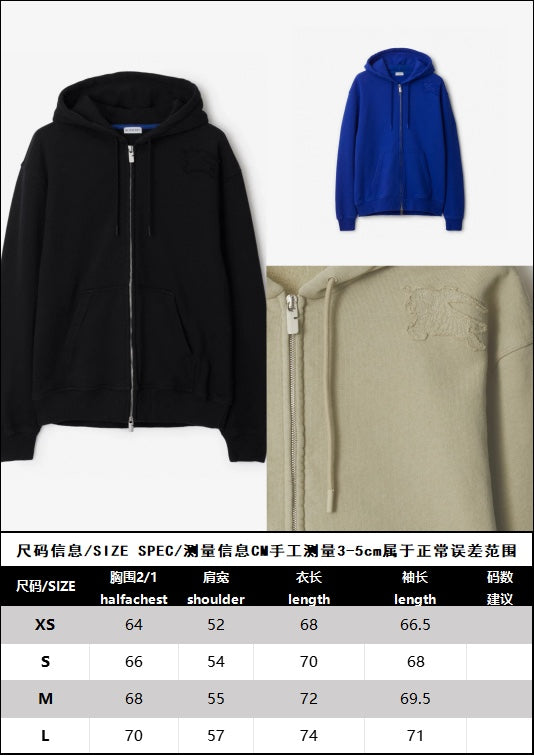R공장/버버리 남성 지퍼 후드티