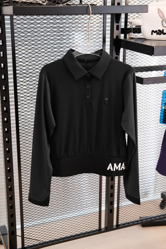 마이골프/AMAZKNGCRE 여성 긴팔 셔츠 터틀넥 상의