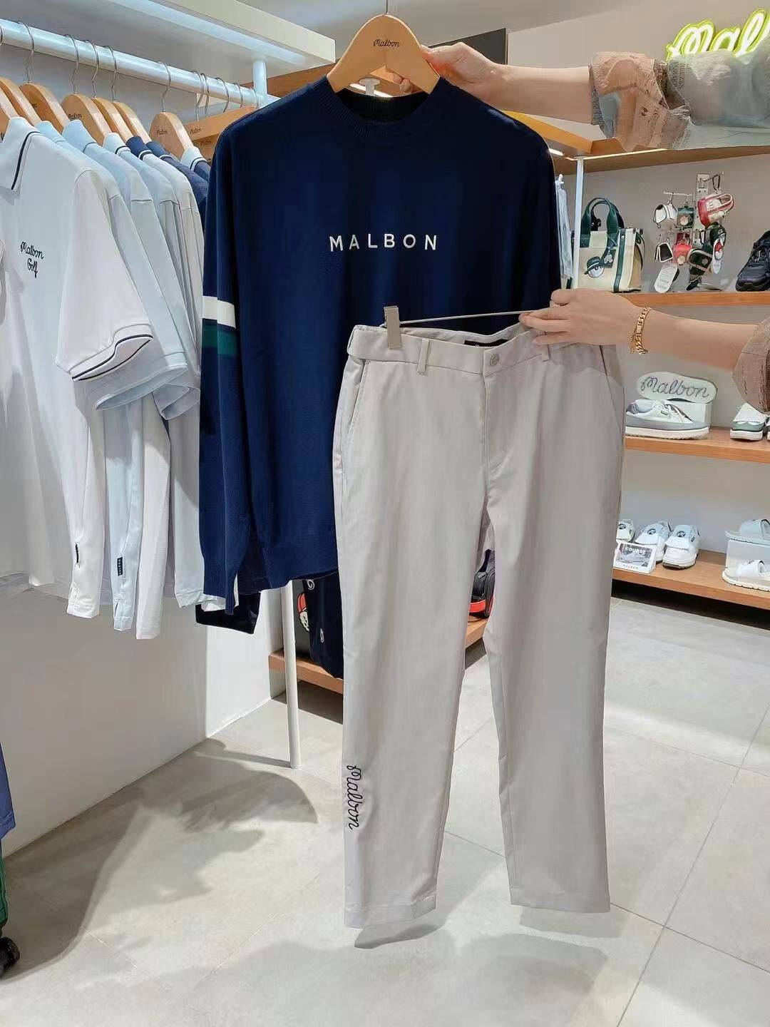 마이골프/MALBON 남성 상의 니트