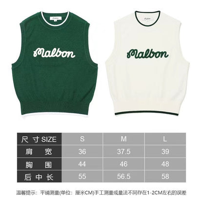 마이골프/Malbon 여성 니트 조끼