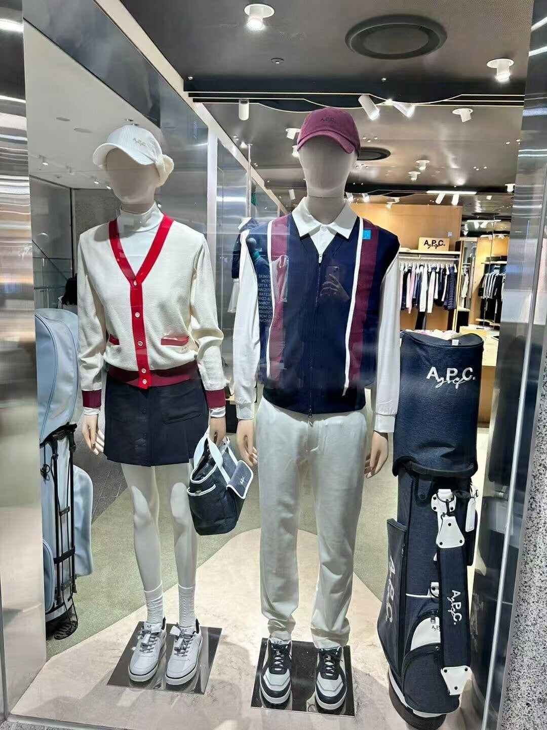 마이골프/APC 여성 니트 가디건