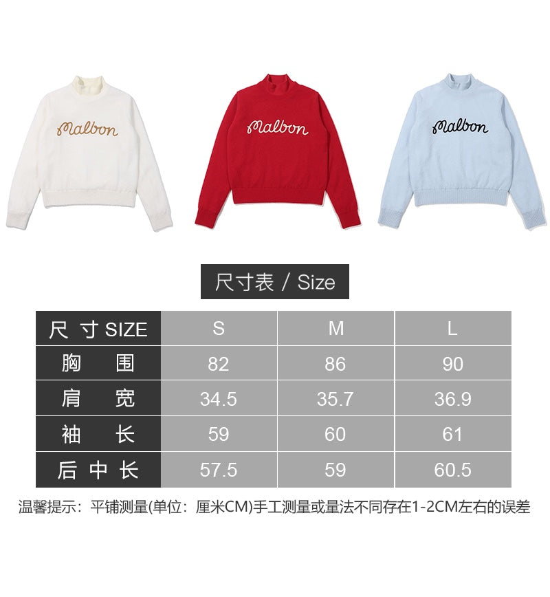 마이골프/Malbon golf 여성 스웨터