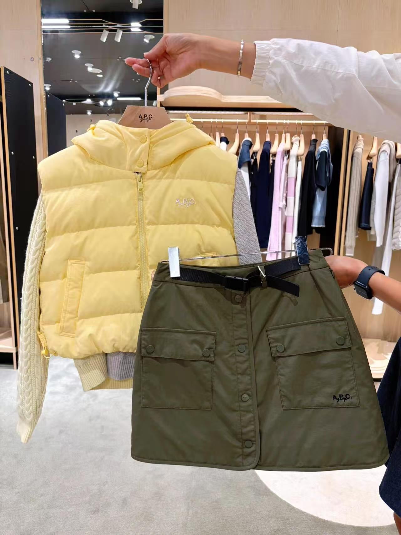마이골프/ APC 가을 겨울 아웃도어 여성 스커트