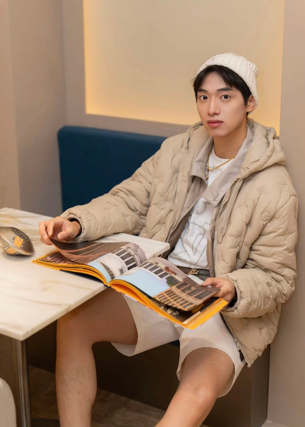 TJ셀러/ 루이비통 남성 후드 코트 자켓
