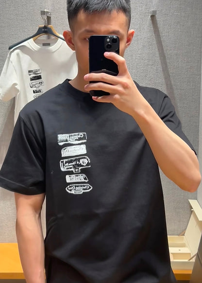 TJ셀러/ 디올 남성 루즈핏 라운드 티셔츠