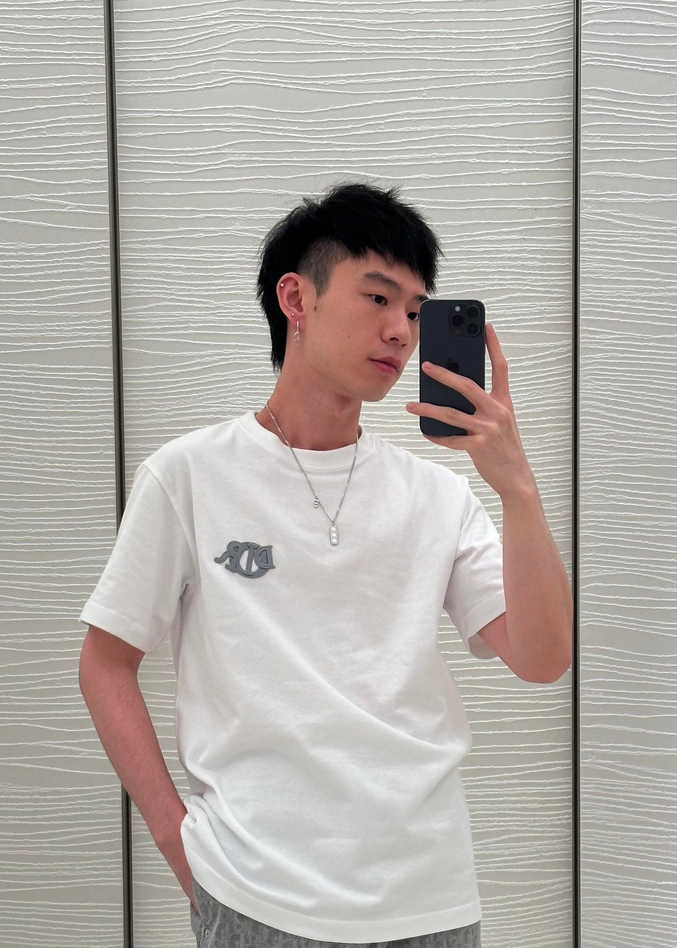 R공장/디올 남성 루즈핏 티셔츠