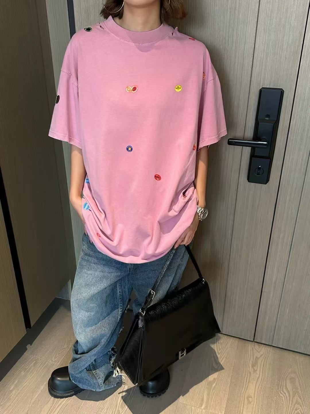 체인2호/발렌시아가 여성 반팔 티셔츠