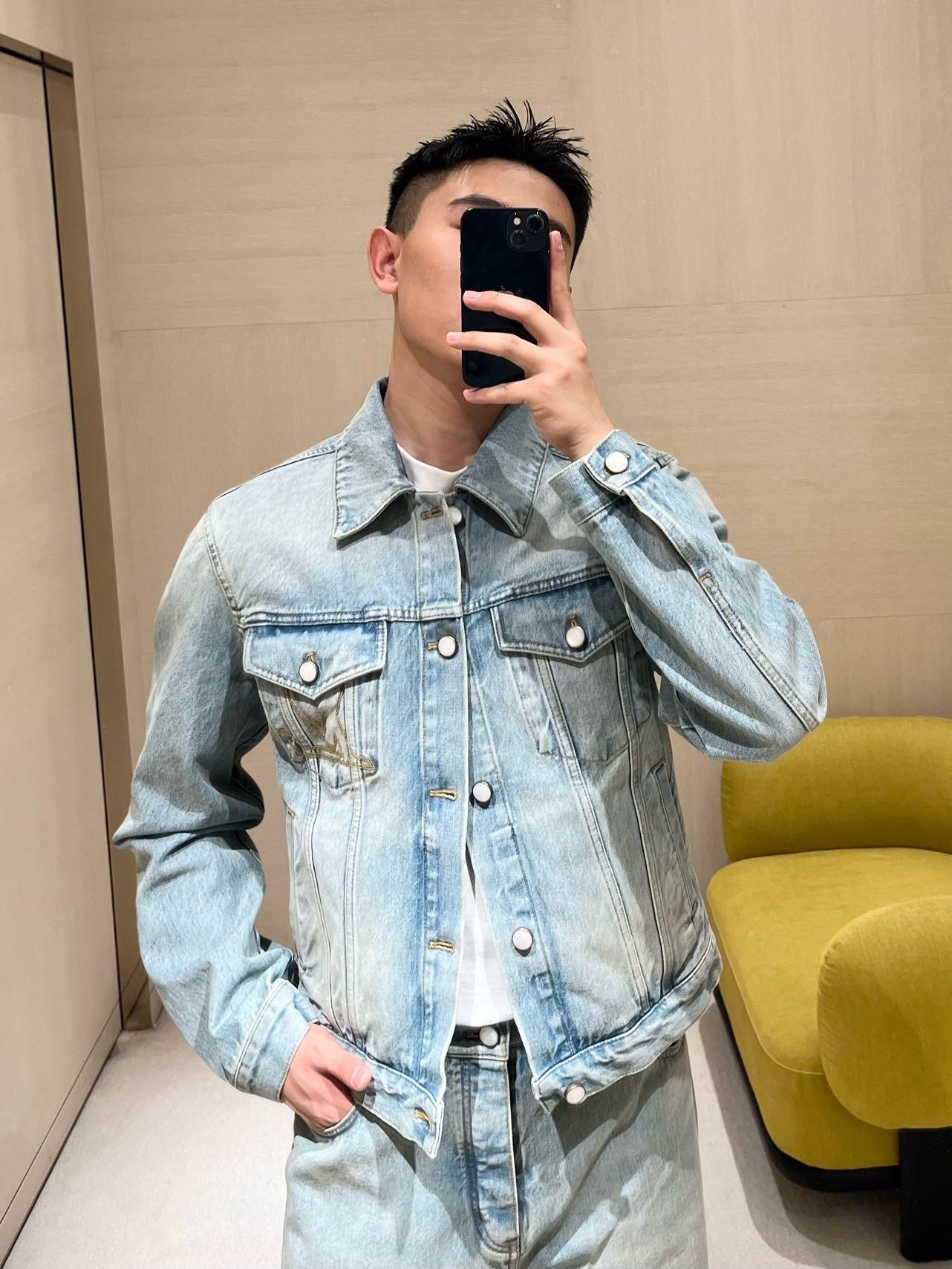 R공장/루이비통 남성 데님 자켓