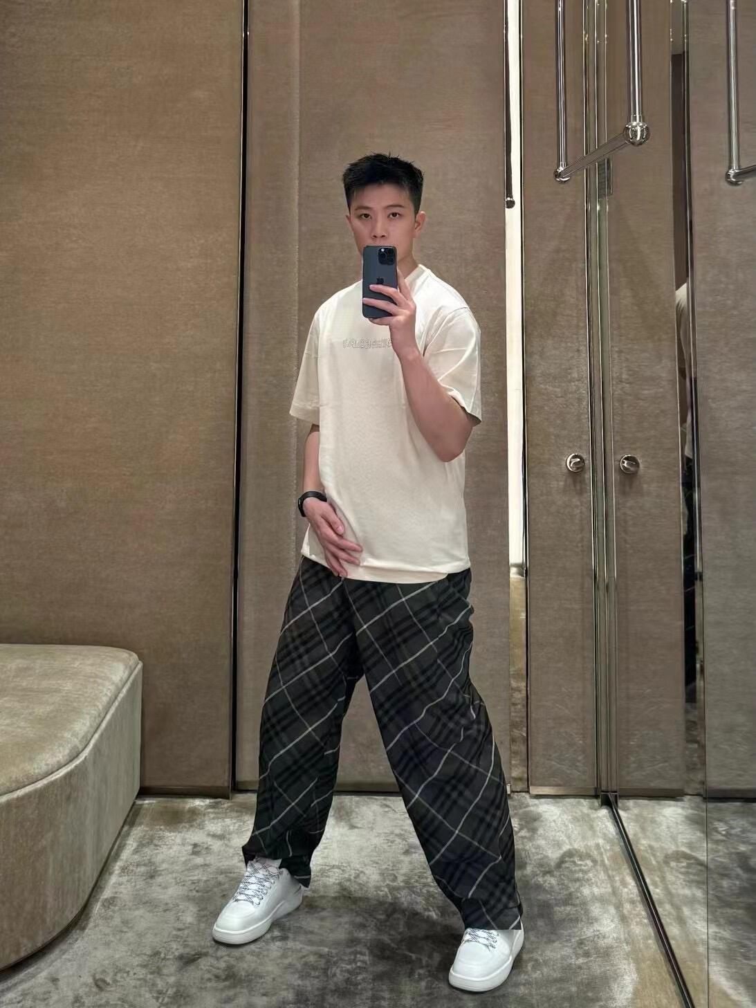 R공장/버버리 남성 면 티셔츠