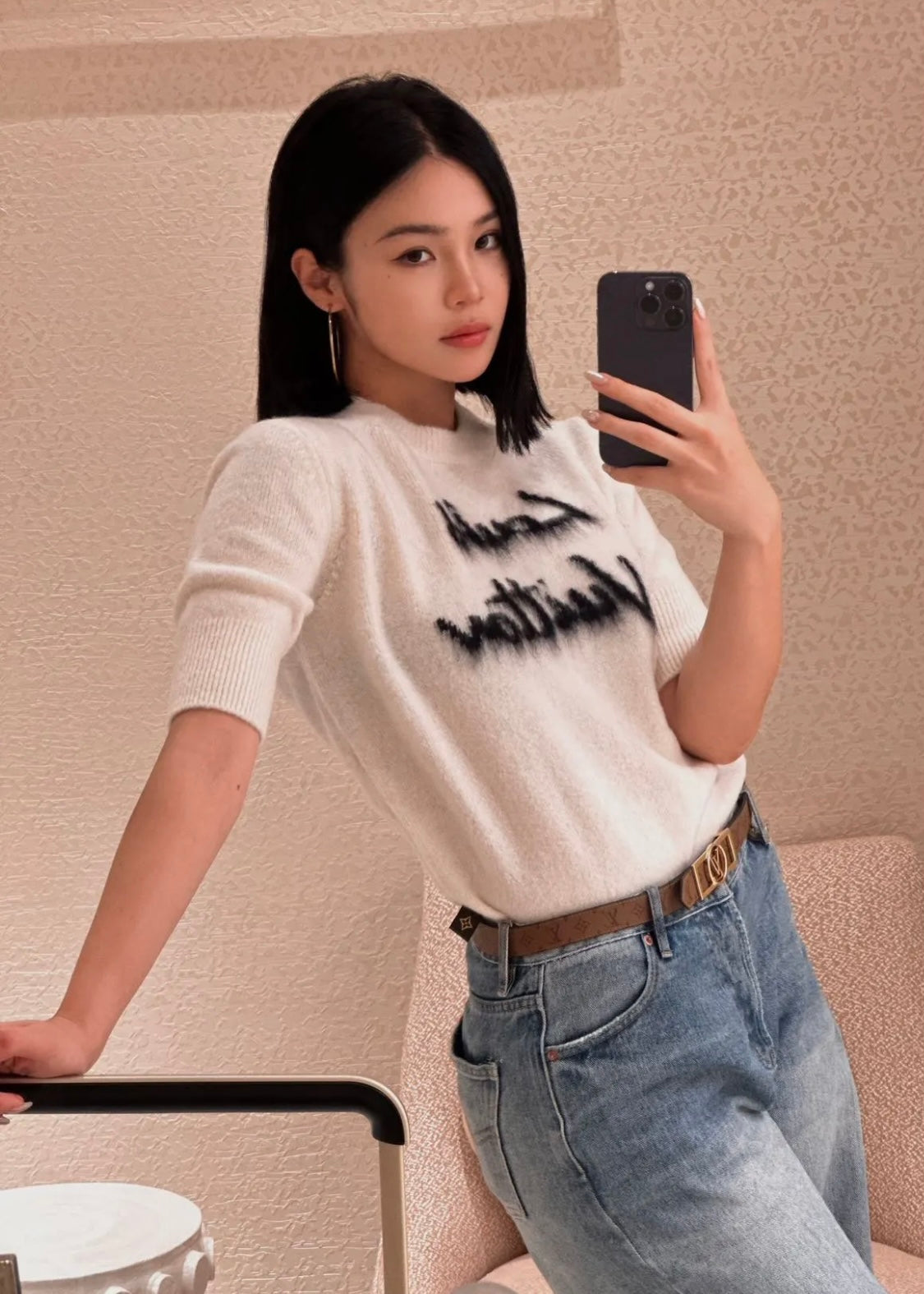 TJ셀러/루이비통 여성 니트 반팔