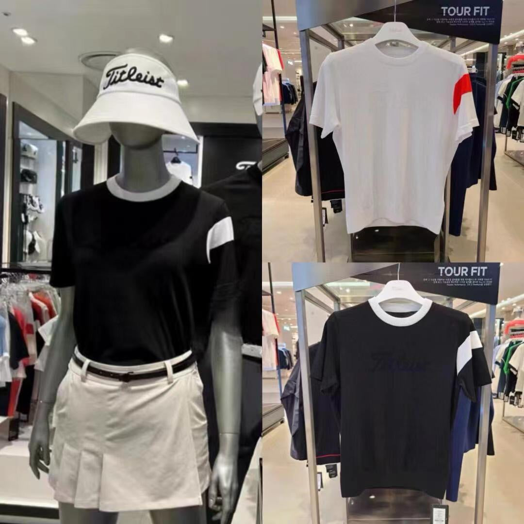마이골프/Titleist 여성 라운드 니트 반팔