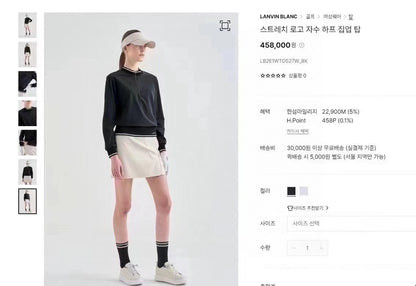 마이골프/ LANVNBLANC 여성 맨툼맨