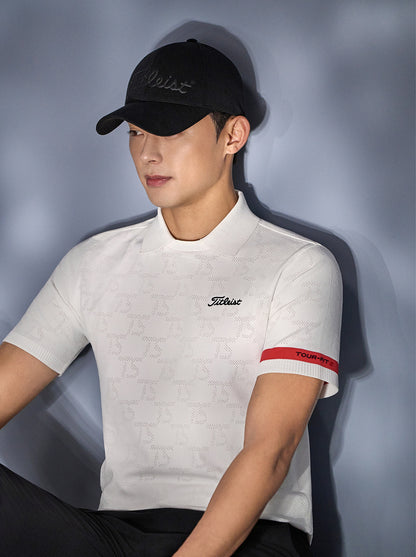 마이골프/Titleist 남성 니트 반팔