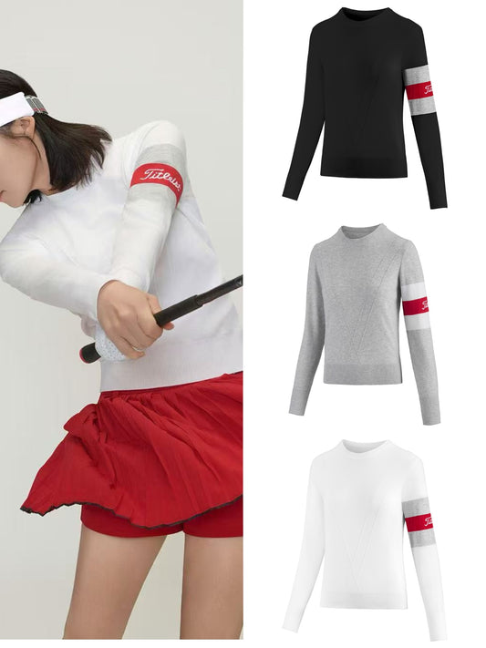 마이골프/Titleist 여성 골프 긴팔 니트