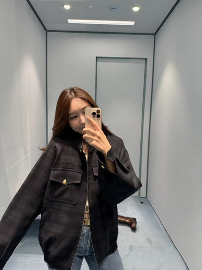 GTR/미우미우 남성 체크 자켓