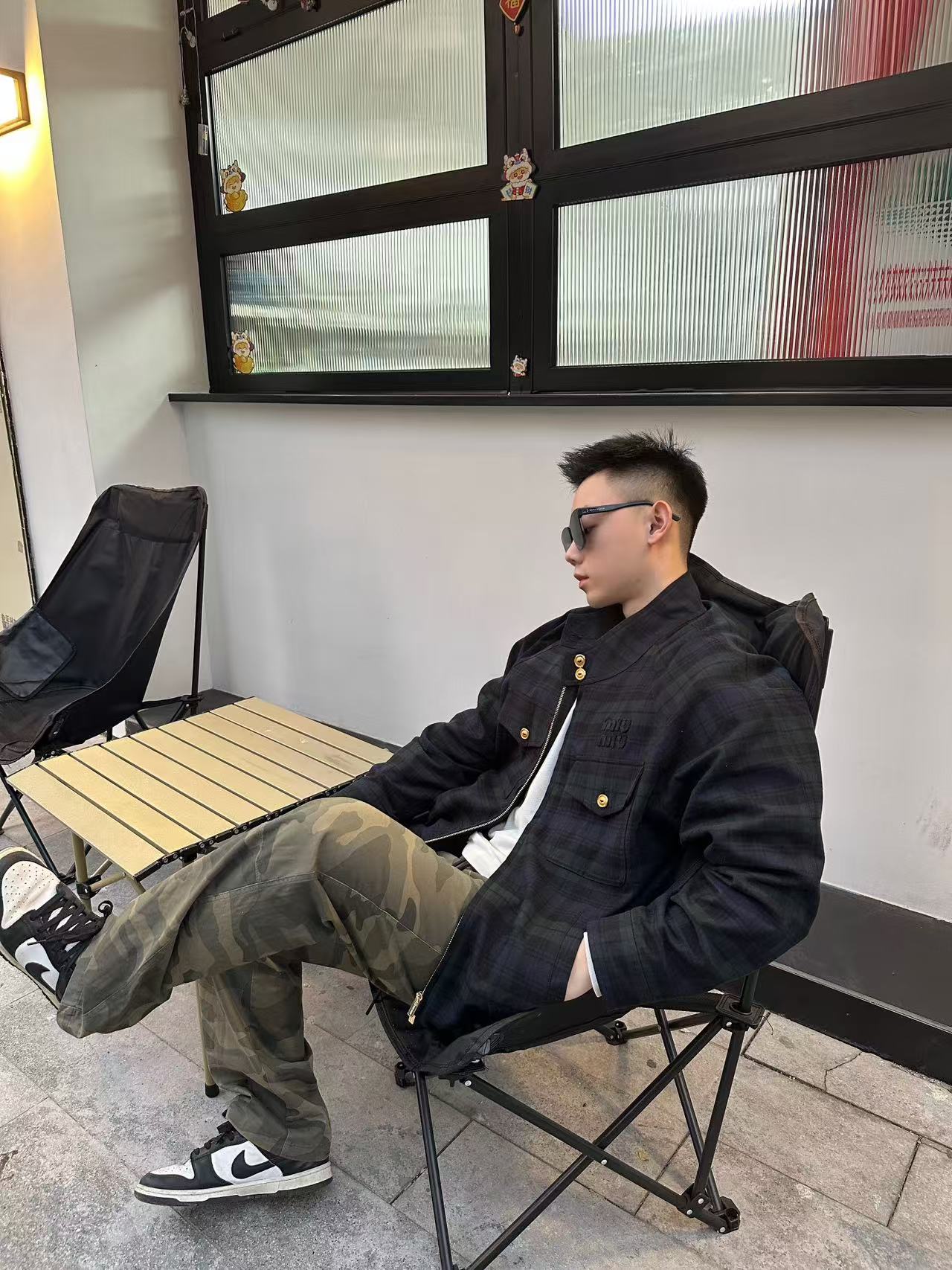 GTR/미우미우 남성 체크 자켓