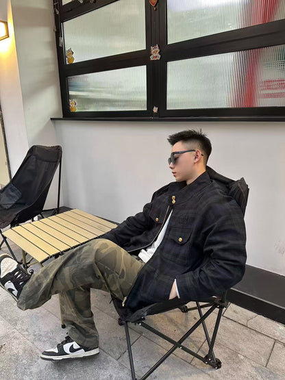 GTR/미우미우 남성 체크 자켓