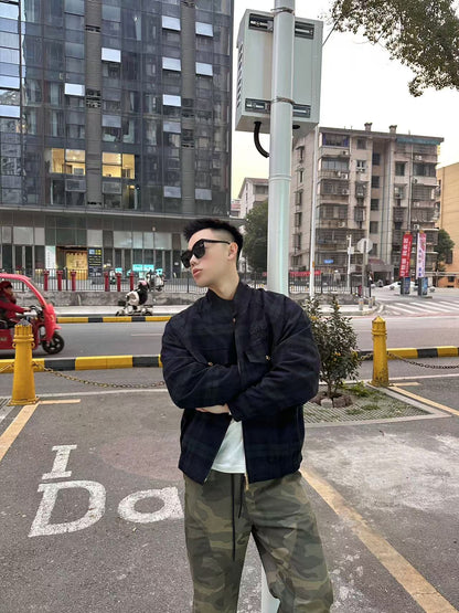 GTR/미우미우 남성 체크 자켓