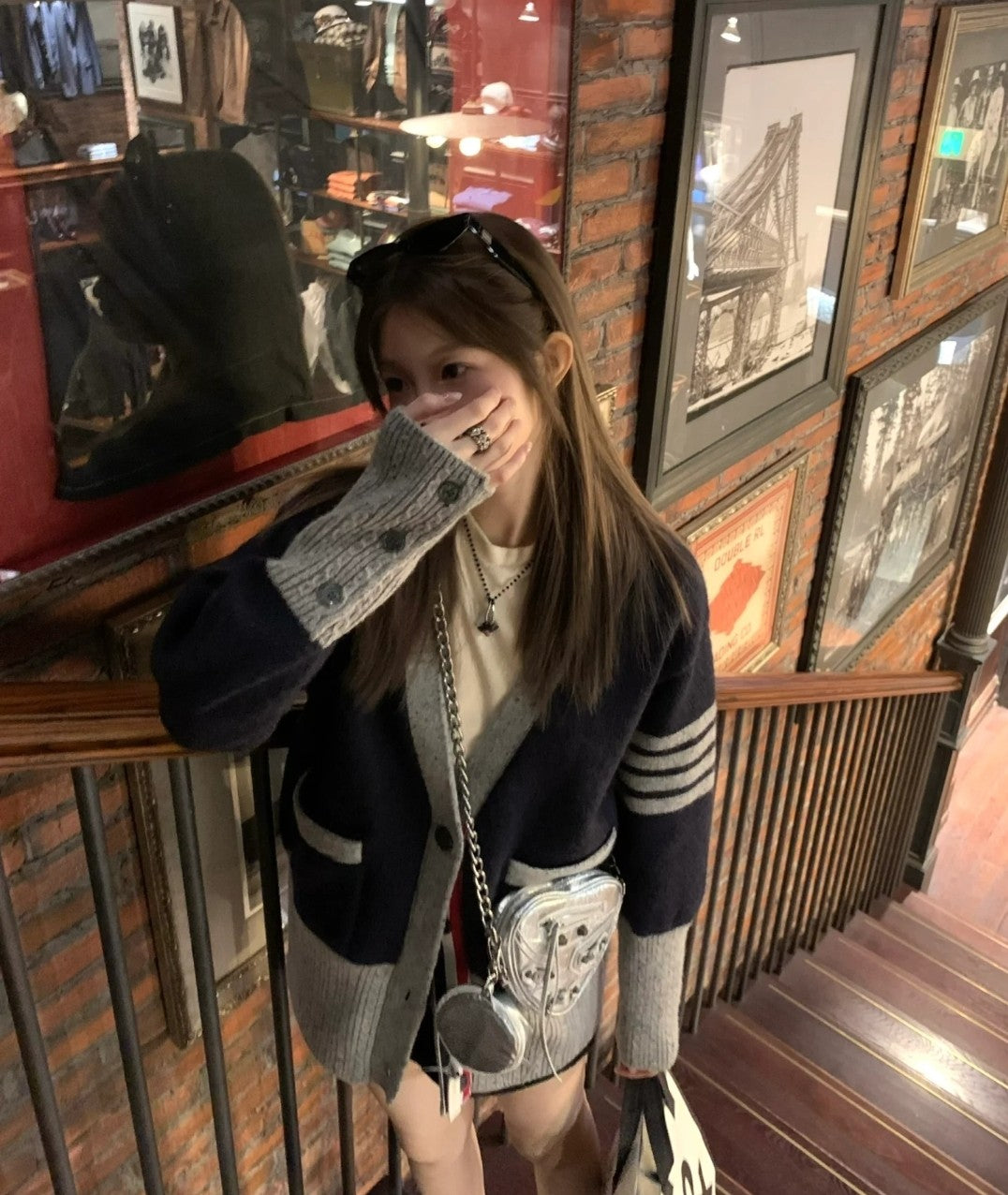 GTR/톰브라운 남성 니트 가디건