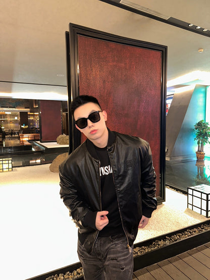 GTR/미우미우 남성 가죽 자켓