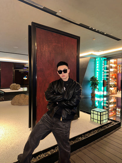 GTR/미우미우 남성 가죽 자켓