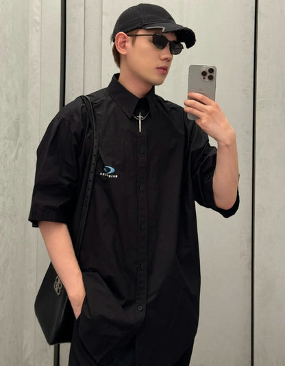 GTR/발렌시아가 남성 반팔 셔츠