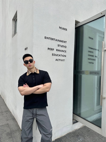 GTR/버버리 남성 폴로넥 반팔 셔츠