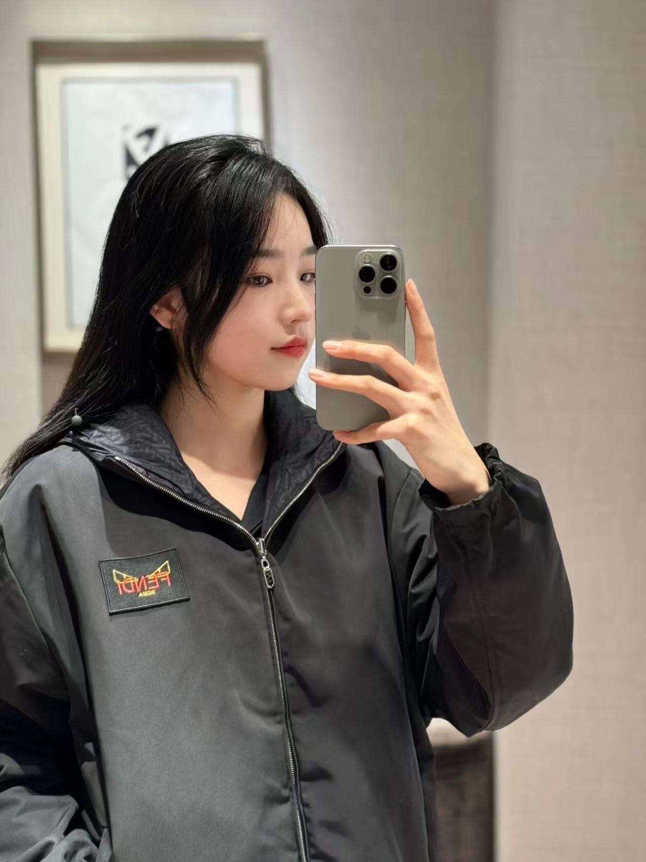 GTR/펜디 남성 후드 양면 자켓
