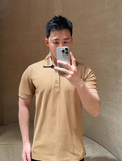 R공장/버버리 남성 폴로넥 반팔 티셔츠