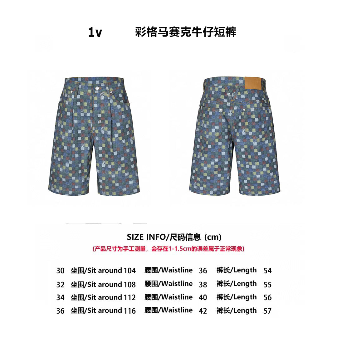 체인2호/루이비통 남성 데님 반바지