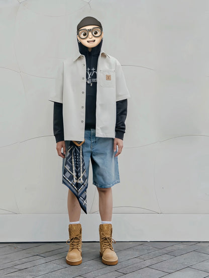 체인2호/루이비통 남성 데님 반바지