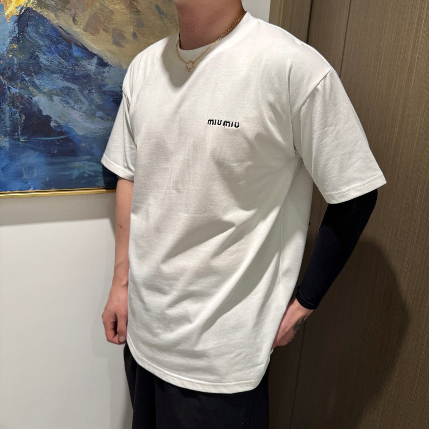 체인2호/미우미우 남성 반팔 티셔츠