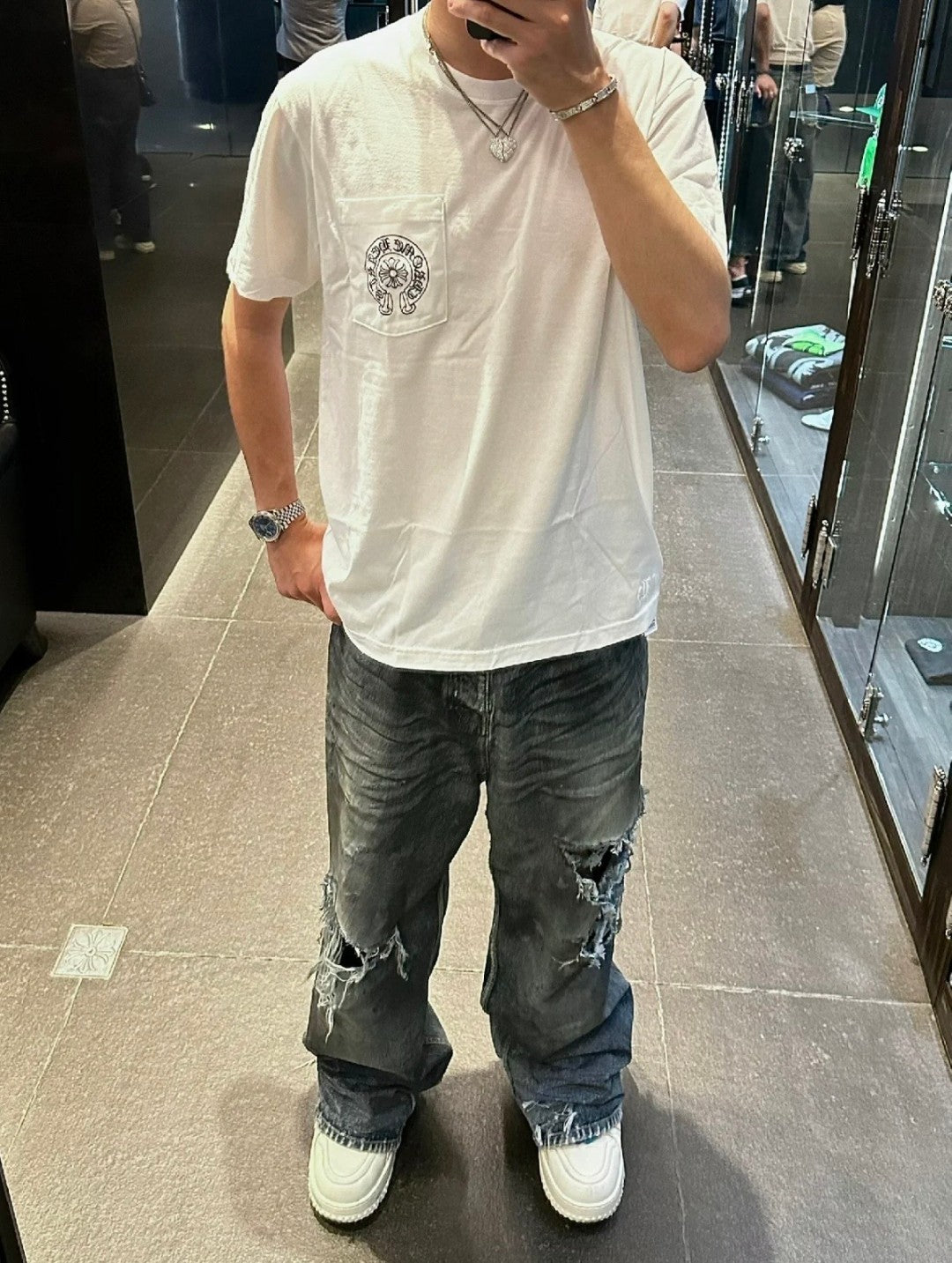 체인2호/크롬하츠 남성 반팔 티셔츠