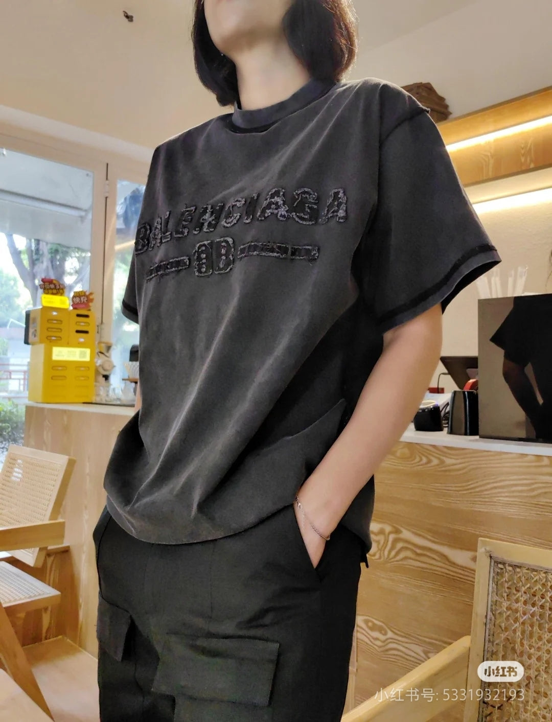 체인2호/발렌시아가 남성 반팔 티셔츠