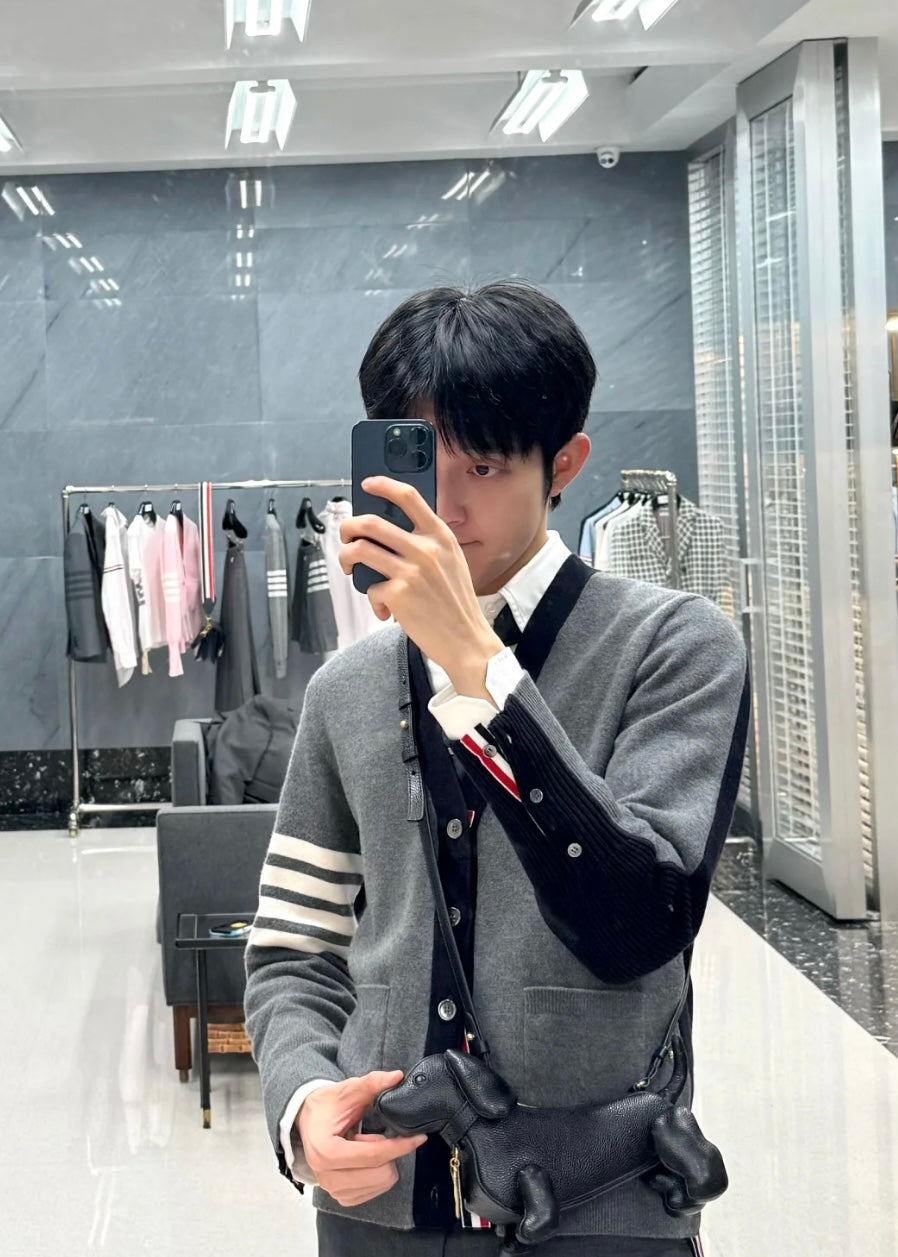 TJ셀러/톰브라운 남성 니트 가디건