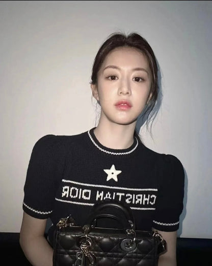 TJ셀러/디올 여성 니트 반팔