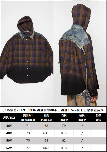 R공장/아크네스튜디오 남성 후드 긴팔 셔츠